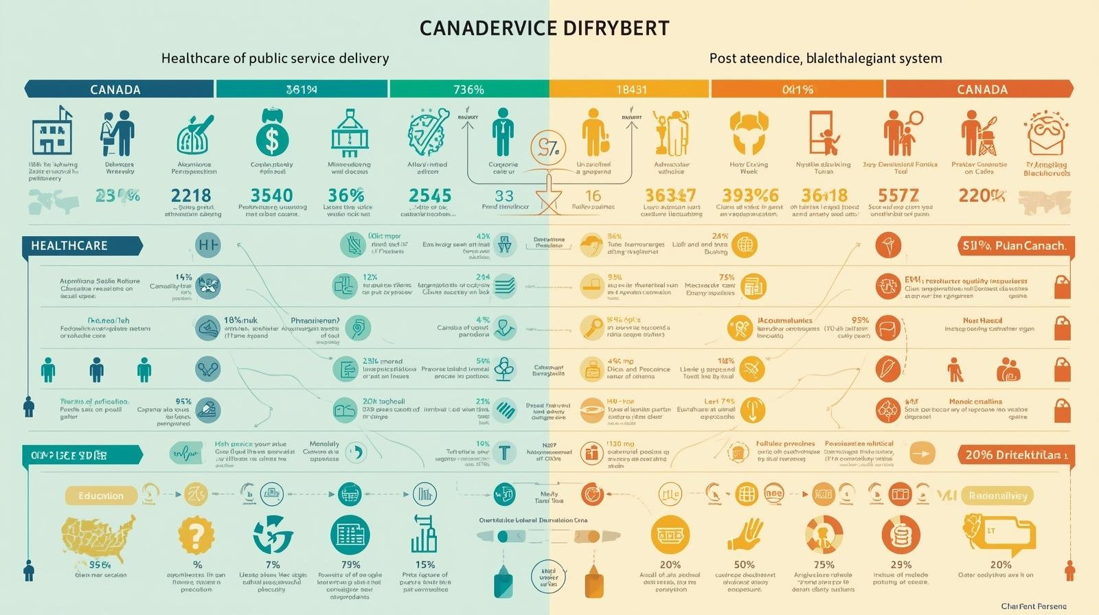 comparatif du service public au canada et en europe