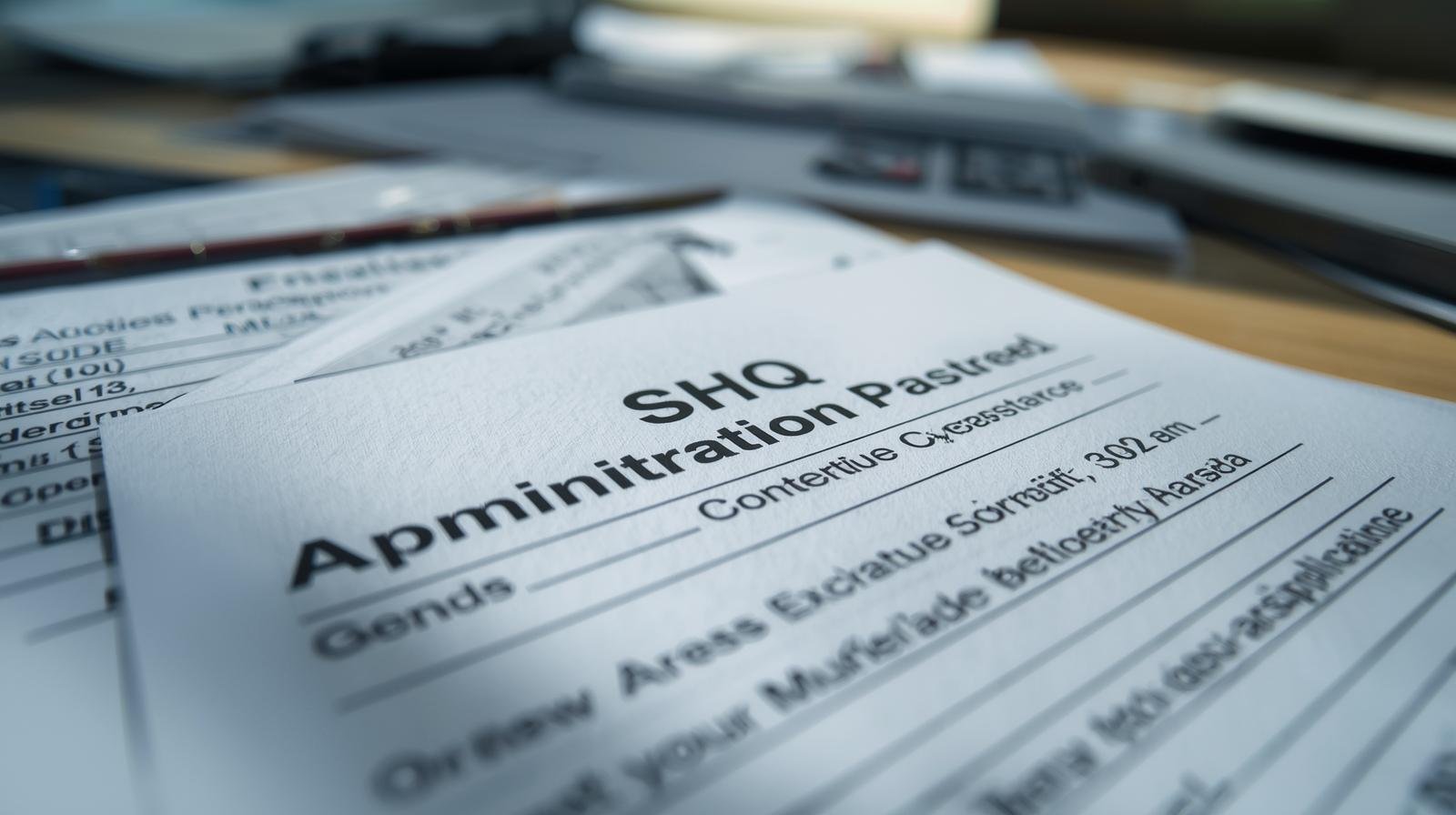documents administratifs et formulaire de demande shq